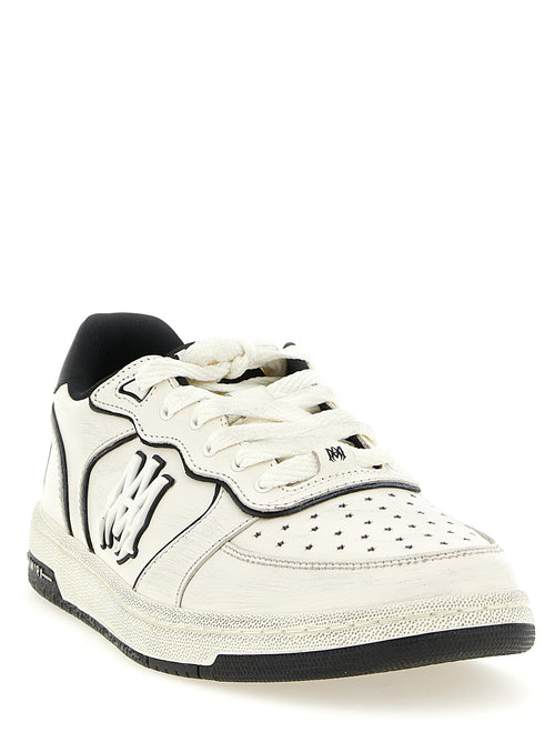 Bicolor Bovine Leather Low Top Sneakers