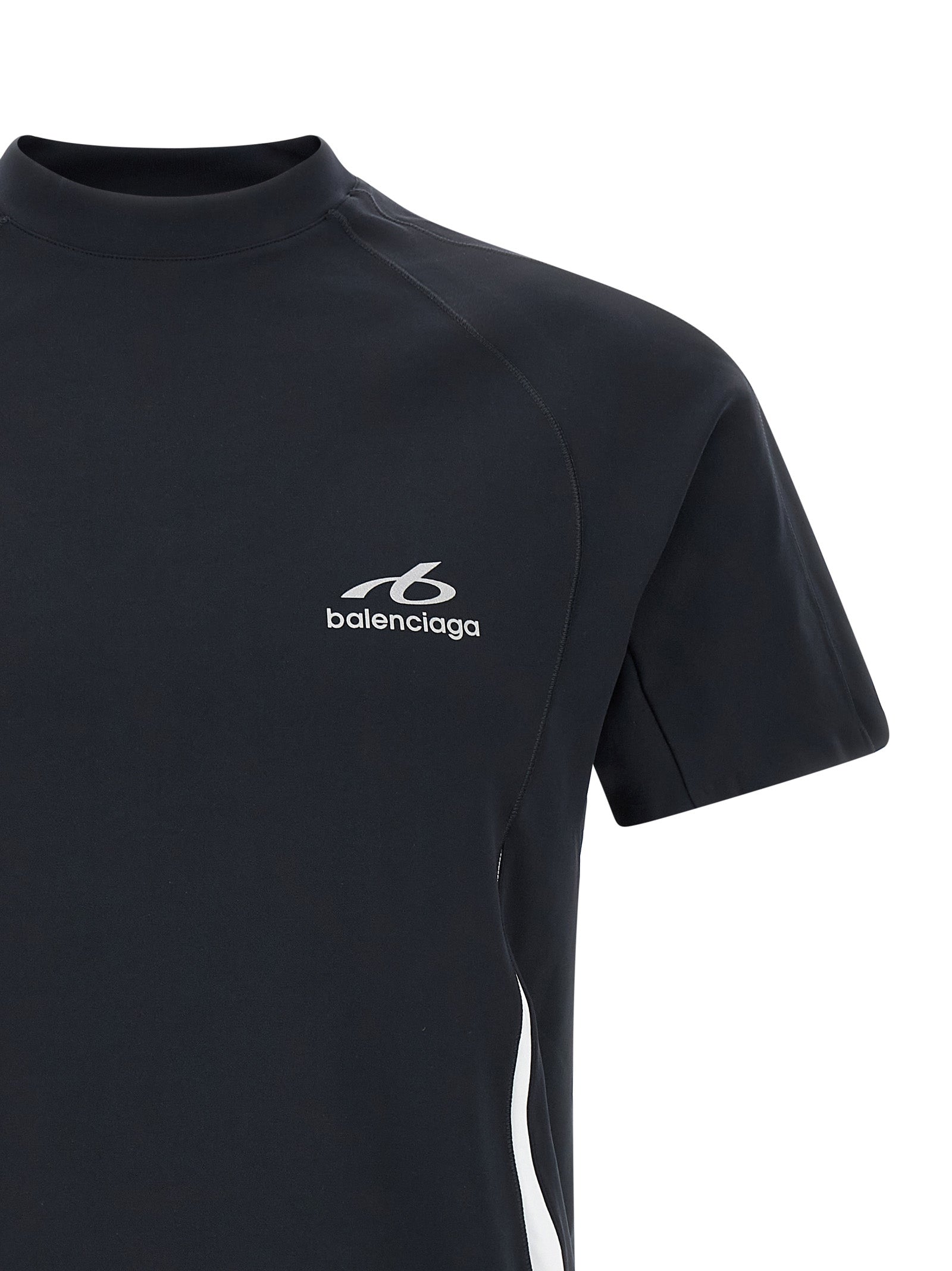 Blue Polyamide T-Shirt